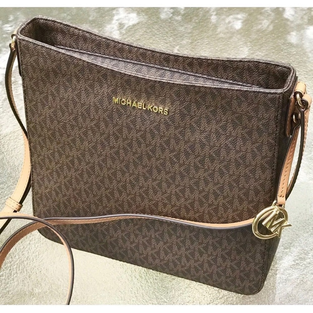 Michael Kors Signature Brown Crossbody Bag